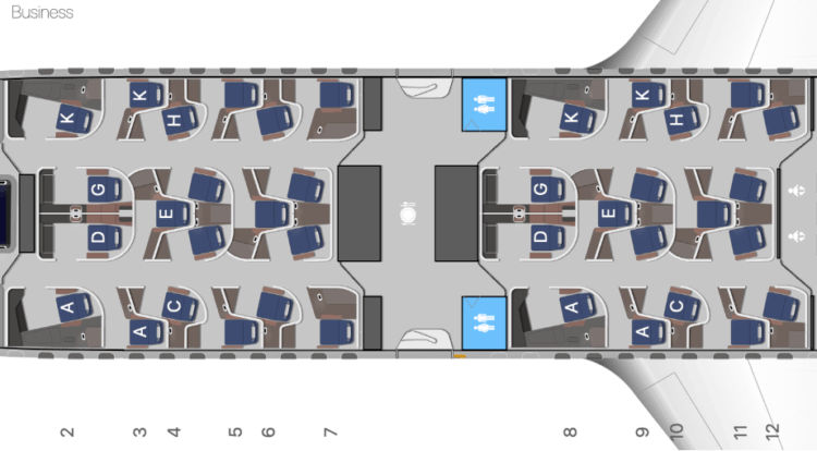 Lufthansa Airbus A530 Allegris Business Class Aerolopa Seatmap