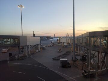 Lufthansa Allegris Business Class Airbus A350 Boarding Blick Flugzeug