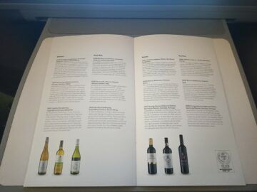 Lufthansa Allegris Business Class Airbus A350 Menuekarte 5