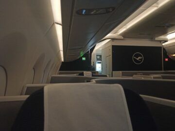 Lufthansa Allegris Business Class Airbus A350 Sitz Blick In Di Kabine