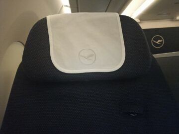 Lufthansa Allegris Business Class Airbus A350 Sitz Gurtelement Verschwwinder