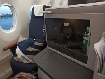 Lufthansa Allegris Business Class Airbus A350 Sitz Vom Gang
