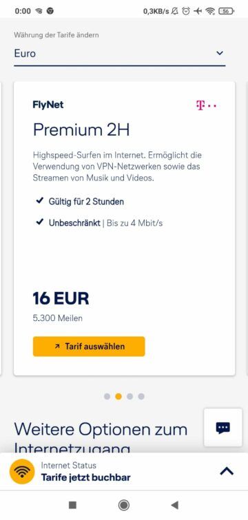 Lufthansa Allegris Business Class Airbus A350 Wifi 2
