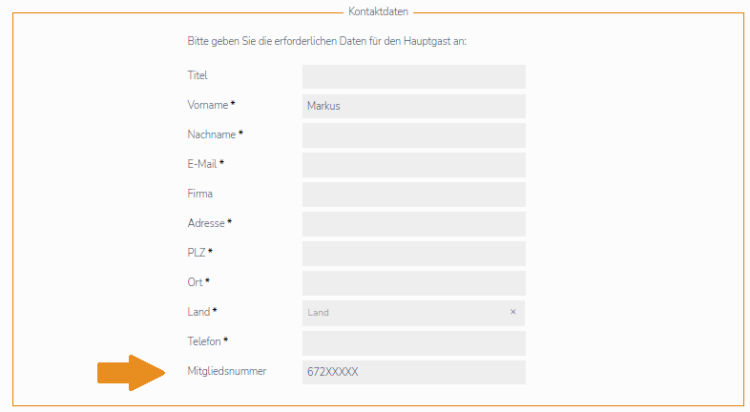 Meilenoptimieren Hotels Buchung Mitgliedsnummer Eintragen