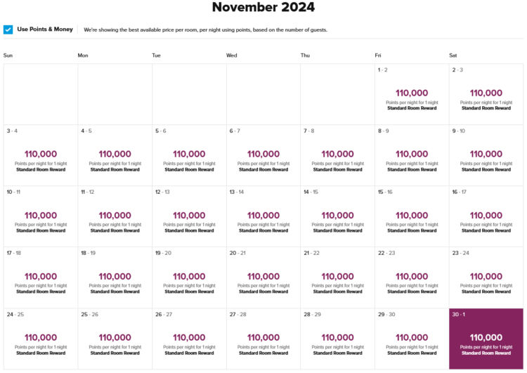 Hilton Amingiri Verfuegbarkeiten November 2024