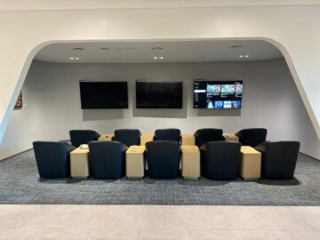 Korean Air Business Class Lounge East Seoul Incheon Kinosessel