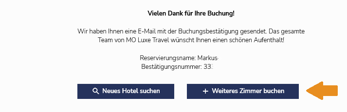 Moluxe Hotels Zweites Zimmer Buchen Button