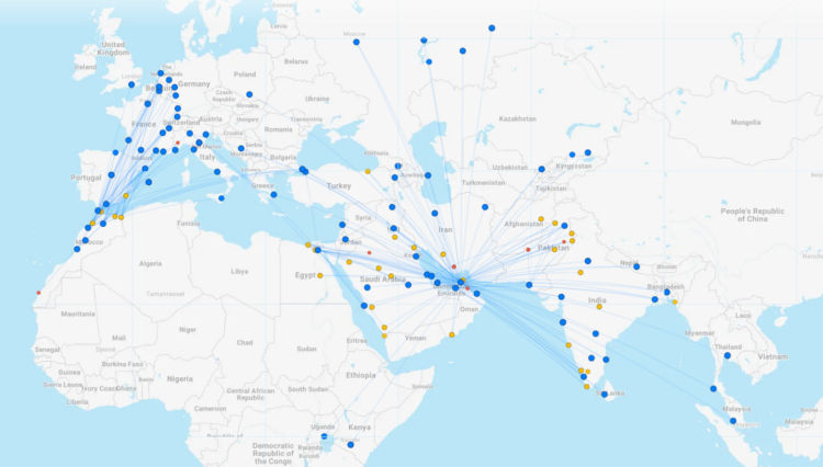 Air Arabia Streckennetz Juli 2024 Flightconnectinos