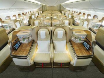 Emirates Boeing 777 Business Class Doppelsitz Copyright