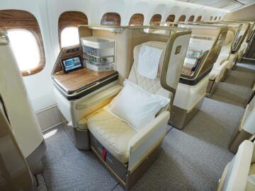 Emirates Boeing 777 Business Class Einzelsitz Copyright
