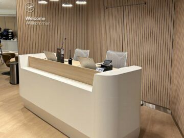 Lufthansa Allegris Lounge Newark Empfang