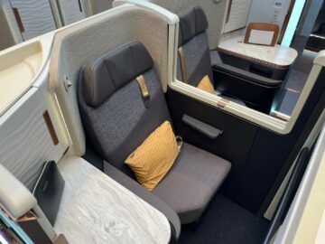 Turkish Airlines Crystal Business Class Farnborough Air Show Sitz Von Oben