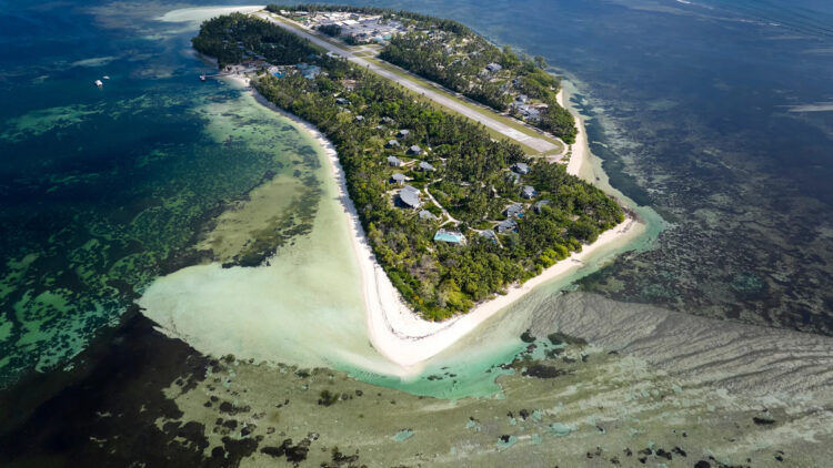 Waldorf Astoria Seychelles Platte Island Luft Copyright