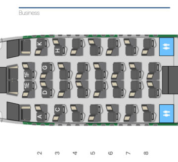 Aerolopa Condor A330neo Seatmap Business Class