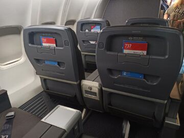 American Airlines Boeing 737 800 Domestic Firstclass Sitz 2