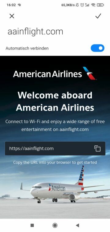 American Airlines Boeing 737 800 Domstic First Entertainment 1