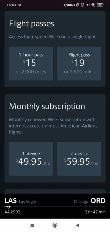 American Airlines Boeing 737 800 Domstic First Wifi 2