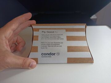 Condor Airbus A330neo Business Class Amenity Kit 2