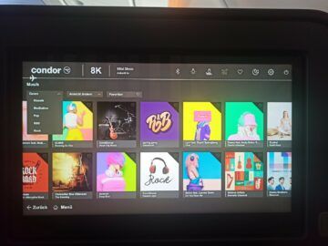 Condor Airbus A330neo Business Class Entertainment Bildschirm 10