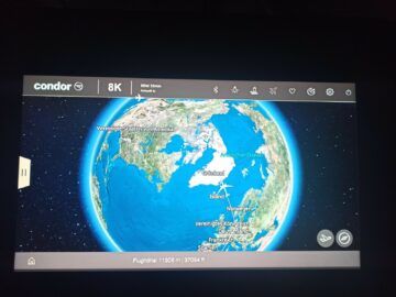 Condor Airbus A330neo Business Class Entertainment Bildschirm 11