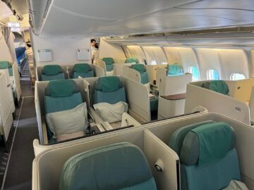 Korean Airlines Business Class Airbus A321neo A330 Kabine