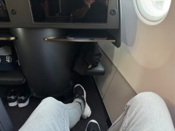 Korean Airlines Business Class Airbus A321neo Beinfreiheit