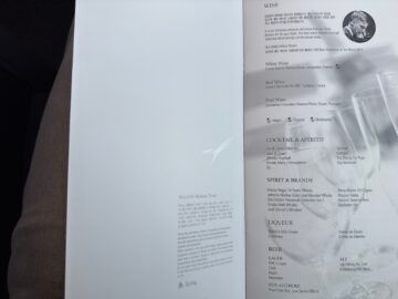 Korean Airlines Business Class Airbus A321neo Menue3