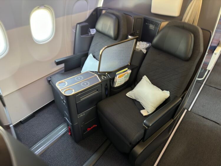 Korean Airlines Business Class Airbus A321neo Yitz Zweite Reihe