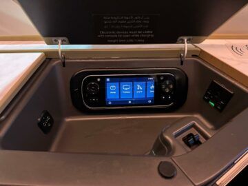 Etihad Airways Business Class Airbus A350 1000 Controller Monitor