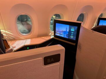 Etihad Airways Business Class Airbus A350 1000 Sitz8a