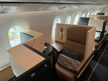Etihad Airways Business Class Boeing 787 Blick Auf Die Sitze
