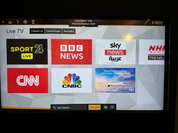 Etihad Airways Business Class Boeing 787 Live Tv Sender