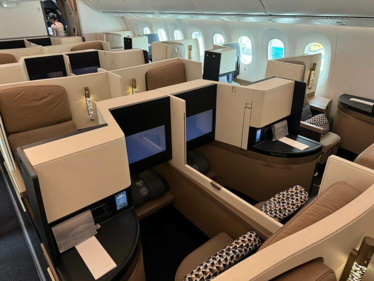 Etihad Airways Business Class Boeing 787 Sitze Von Hinten