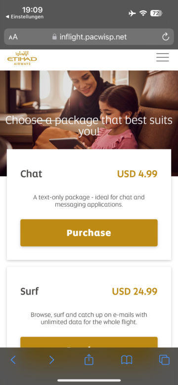 Etihad Airways Business Class Boeing 787 Wifi5