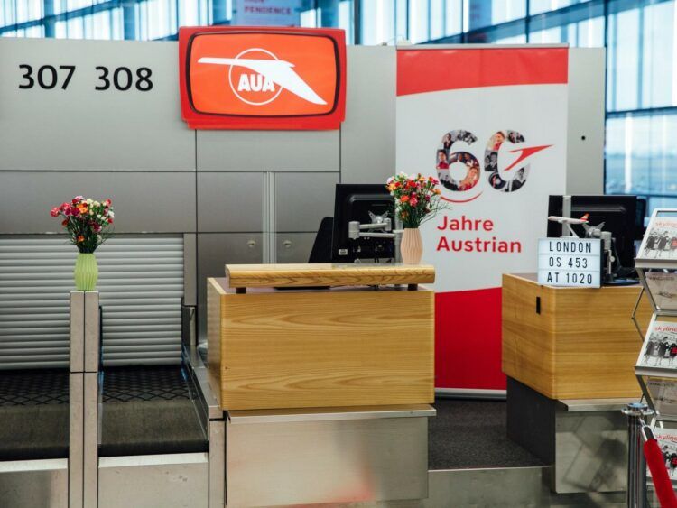 Austrian Airlines Check In Schalter Copyright