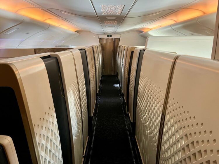 Etihad First Class Apartment A380 Gang 2