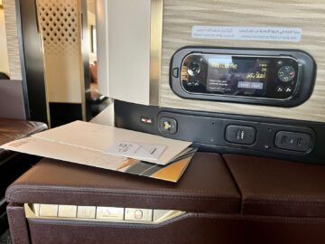 Etihad First Class Apartment A380 Konsole 2