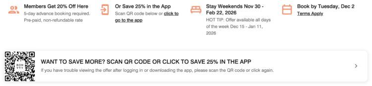 Marriott Bonvoy Cyber Week Sale 2025 Details Qr Code