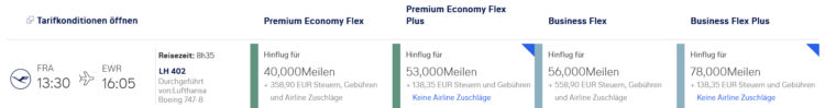 Miles And More Praemienflug Lufthansa Frankfurt New York