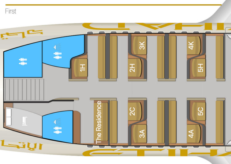 Aerolopa Seatmap Etihad A380 First Class Apartments