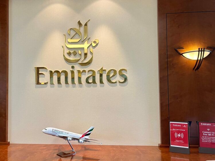 Emirates Lounge Zuerich Flugzeug Modell