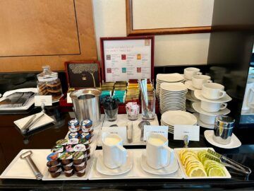 Emirates Lounge Zuerich Tee