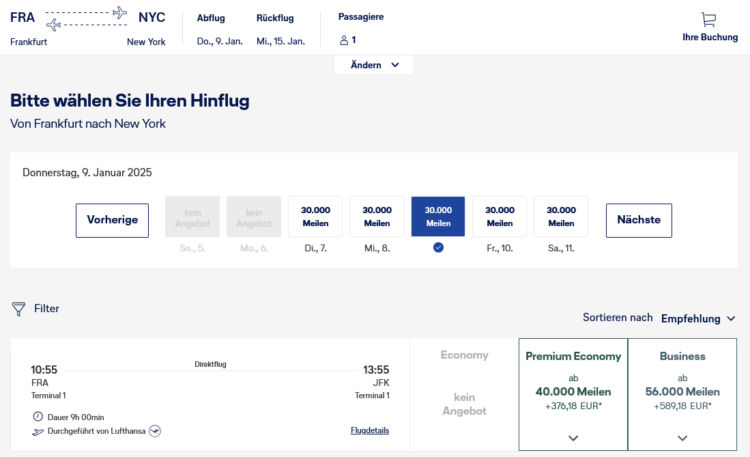 Miles And More Buchungsplattform Neu