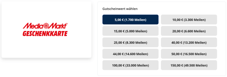 Miles And More Gutscheine Media Markt