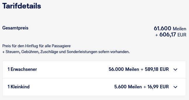 Miles And More Suche Auswahl Kinder Kleinkinder Beispiel Business Class Frankfurt New York