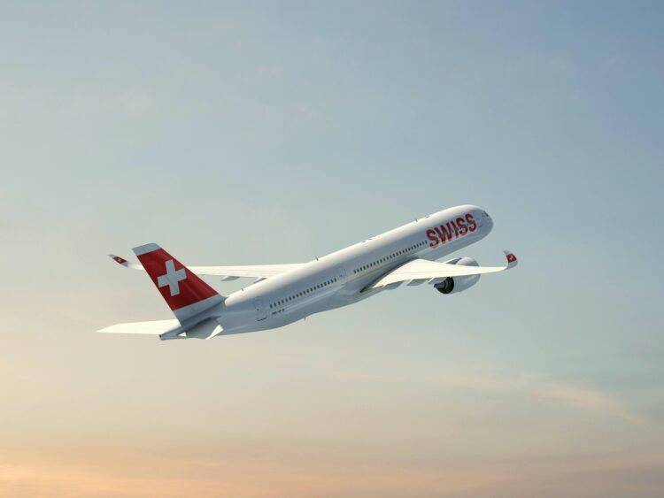 Swiss Flugzeug Airbus A350 900 Copyright