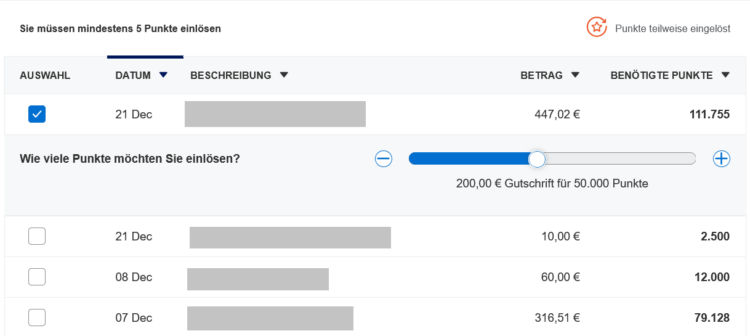 American Express Zahlen Mit Punkten Beispiel