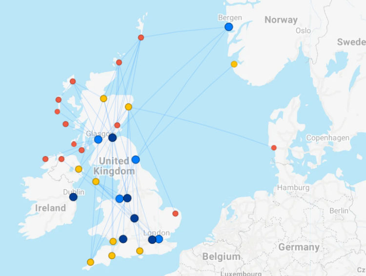 Loganair Strecken Flightconnections
