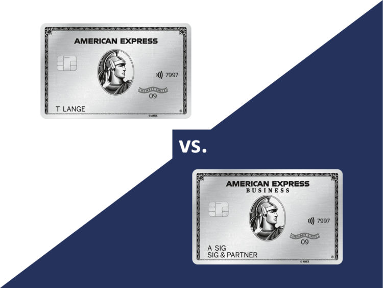 Unterschied American Express Platinum Kreditkarte Privat Business