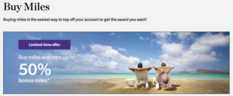 Hawaiian Airlines Miles Meilenkauf Bonus